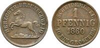 Braunschweig-Wolfenbüttel Cu Pfennig Wilhelm 1831-1884 -