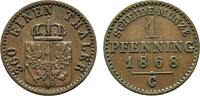 Brandenburg-Preußen Cu Pfennig Wilhelm I. 1861-1888 -