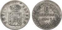 Bayern 6 Kreuzer Ludwig I. 1825-1848 -