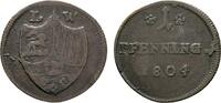 Löwenstein-Wertheim-Rochefort Cu Pfennig Gemeinschaftsprägungen mit Virneburg ab 1767 -