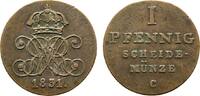 Braunschweig-Calenberg-Hannover Cu Pfennig Wilhelm IV. 1830-1837 -