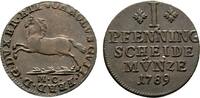 Braunschweig-Wolfenbüttel Cu Pfennig Karl Wilhelm Ferdinand 1780-1806 -