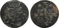 Brandenburg-Preußen Cu 3 Pfennig Friedrich II. 1740-1786 -