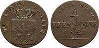 Brandenburg-Preußen Cu 4 Pfennig Friedrich Wilhelm III. 1797-1840 -
