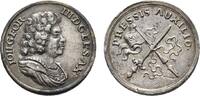 Sachsen-Albertinische Linie Miniaturmedaille Johann Georg III. 1680-1691 -