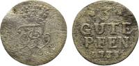 Brandenburg-Preußen 3 Gute Pfennig Friedrich Wilhelm I. 1713-1740 -