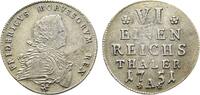 Brandenburg-Preußen 1/6 Taler Friedrich II. 1740-1786 -