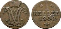 Hessen-Kassel Cu Heller Wilhelm IX. 1785-1803 -