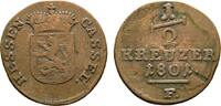 Hessen-Kassel Cu 1/2 Kreuzer Wilhelm IX. 1785-1803 -