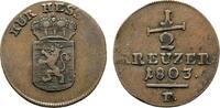 Hessen-Kassel Cu 1/2 Kreuzer Wilhelm IX. 1785-1803 -