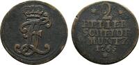 Hessen-Kassel Cu 2 Heller Friedrich II. 1760-1785 -