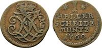 Hessen-Kassel Cu Heller Friedrich II. 1760-1785 -
