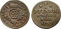 Mainz, Erzbistum Cu Pfennig Emmerich Joseph von Breitbach-Bürresheim 1763-1774 -