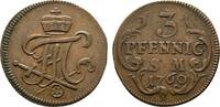 Mainz, Erzbistum Cu 3 Pfennig Johann Friedrich Karl Graf von Ostein 1743-1763 -