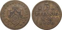 Mainz, Erzbistum Cu 3 Pfennig Johann Friedrich Karl Graf von Ostein 1743-1763 -
