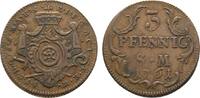 Mainz, Erzbistum Cu 3 Pfennig Johann Friedrich Karl Graf von Ostein 1743-1763 -