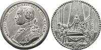 Sachsen-Albertinische Linie Zinnmedaille Moritz, Graf von Sachsen, Sohn Friedrich Augusts I. und der Gräfin Königsmarck, +1696 Goslar, +1750, Schloß Chambord, 17 -