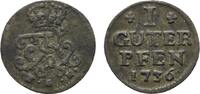 Brandenburg-Preußen Guter Pfennig Friedrich Wilhelm I. 1713-1740 -