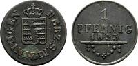 Sachsen-Meiningen Cu Pfennig Bernhard Erich Freund 1803-1866 -