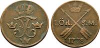 Schweden Cu Öre Friedrich I. 1720-1751 -
