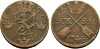 Schweden Cu 2 Öre Friedrich I. 1720-1751 -
