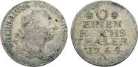 Brandenburg-Preußen 1/6 Taler Friedrich II. 1740-1786 -