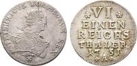 Brandenburg-Preußen 1/6 Taler Friedrich II. 1740-1786 -