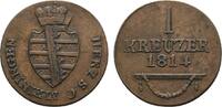 Sachsen-Meiningen Cu Kreuzer Bernhard Erich Freund 1803-1866 -