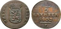Hessen-Kassel Cu 1/2 Kreuzer Wilhelm IX. 1785-1803 -