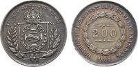 Brasilien 200 Reis Pedro II. 1831-1889 -