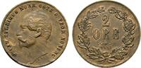 Schweden Cu 2 Öre Oskar I. 1844-1859 -