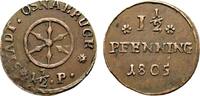 Osnabrück, Stadt Cu 1 1/2 Pfennig -
