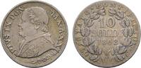 Italien-Kirchenstaat 10 Soldi Pius IX. 1846-1878 -