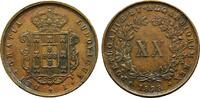 Portugal Cu 20 Reis Luis I. 1861-1889 -