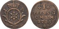 Mainz, Erzbistum Cu Pfennig Emmerich Joseph von Breitbach-Bürresheim 1763-1774 -