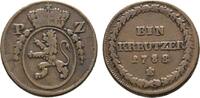 Pfalz-Birkenfeld-Zweibrücken Cu Kreuzer Carl II. August 1775-1795 -