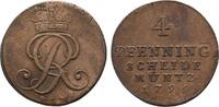 Braunschweig-Calenberg-Hannover Cu 4 Pfennig Georg III. 1760-1820 -
