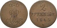 Braunschweig-Calenberg-Hannover Cu 2 Pfennig Ernst August 1837-1851 -