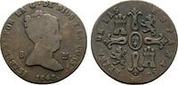 Spanien Cu 8 Maravedis Isabel II. 1833-1868 -