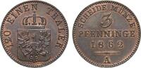 Brandenburg-Preußen Cu 3 Pfennig Wilhelm I. 1861-1888 -
