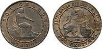 Spanien Cu 2 Centimos Provisorische Regierung 1868-1871 -