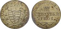 Sachsen-Coburg-Saalfeld 3 Kreuzer Franz Friedrich Anton 1800-1806 -