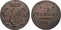Sachsen-Coburg-Saalfeld Cu 4 Pfennig Ernst 1806-1826 -
