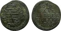Sachsen-Coburg-Saalfeld Cu Heller Franz Josias 1745-1764 -