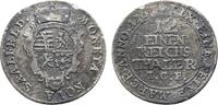 Sachsen-Coburg-Saalfeld 1/12 Taler Franz Josias 1745-1764 -