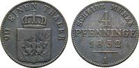 Brandenburg-Preußen Cu 4 Pfennig Friedrich Wilhelm IV. 1840-1861 -