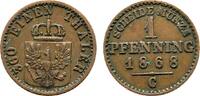 Brandenburg-Preußen Cu Pfennig Wilhelm I. 1861-1888 -