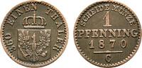Brandenburg-Preußen Cu Pfennig Wilhelm I. 1861-1888 -