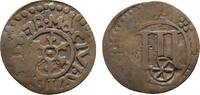 Cu 3 Pfennig 1678 Wiedenbrück  Prägeschwäche, sehr schön