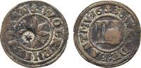Waldeck Cu 3 Pfennig Wolrad VI., Philipp und Johann 1638-1640 -